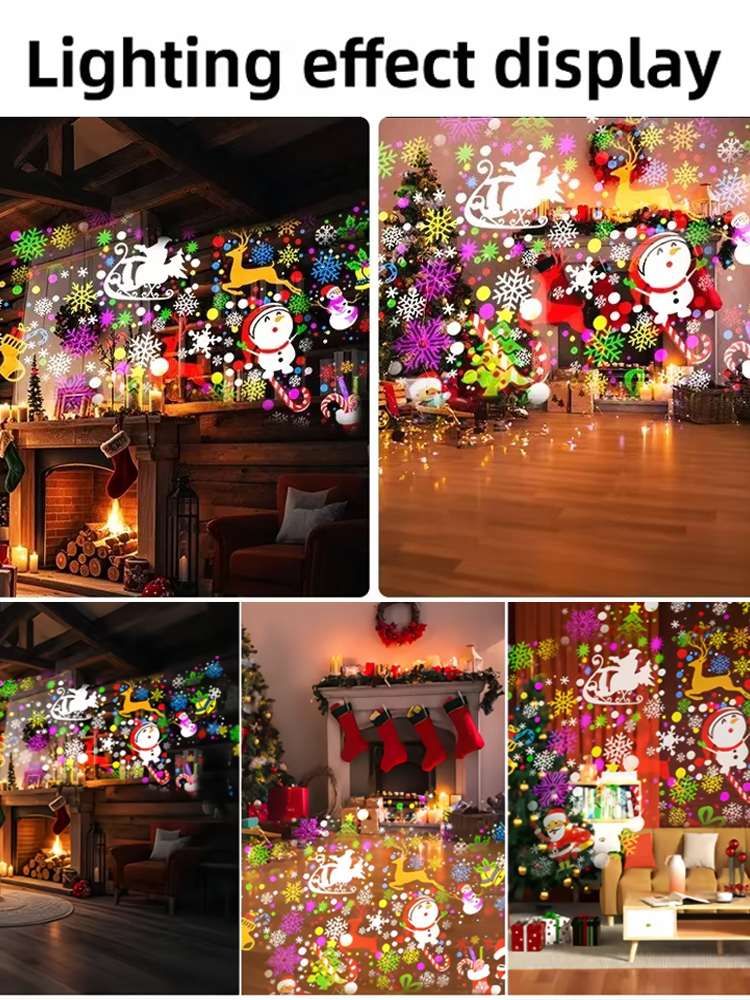 📣A must-have for this Christmas 🏠 Simply plug it in and transform your ordinary wall into a dazzling magical world