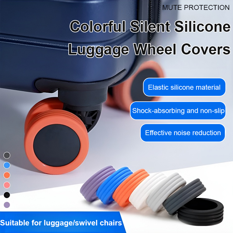 🧳🔇These luggage wheel covers not only protect your suitcase from wear and tear but also reduce noise.