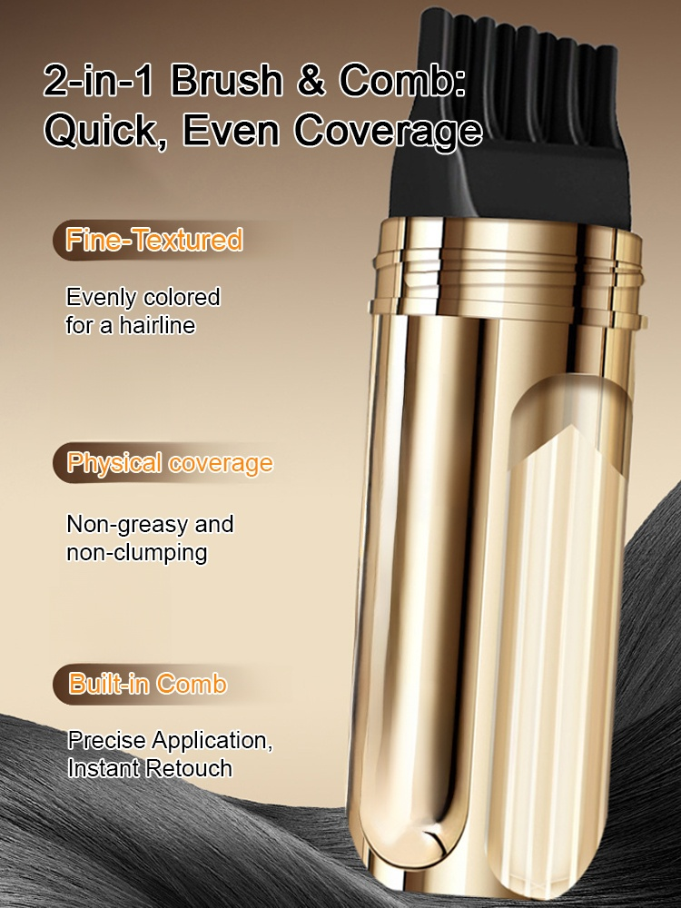 🥰Naturally covers gray hair, gentle on the scalp and hair 💦 Waterproof, sweatproof, and colorfast.