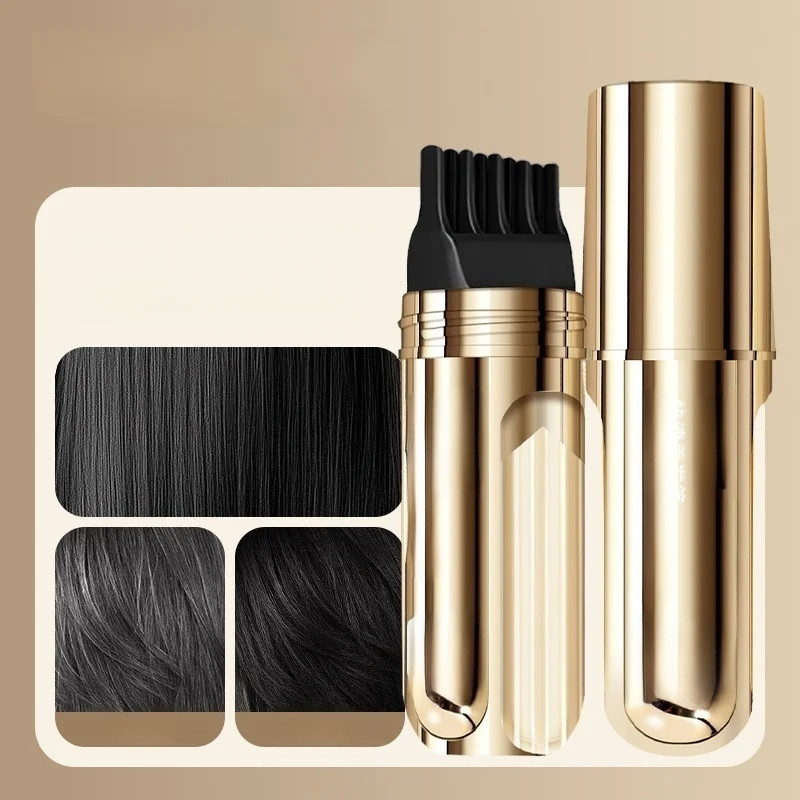 🥰Naturally covers gray hair, gentle on the scalp and hair 💦 Waterproof, sweatproof, and colorfast.