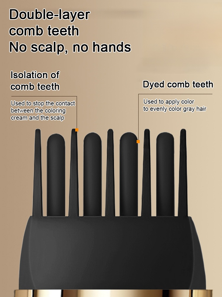 🥰Naturally covers gray hair, gentle on the scalp and hair 💦 Waterproof, sweatproof, and colorfast.