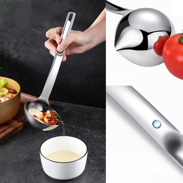 Stainless Steel Soup Oil Separator Spoon