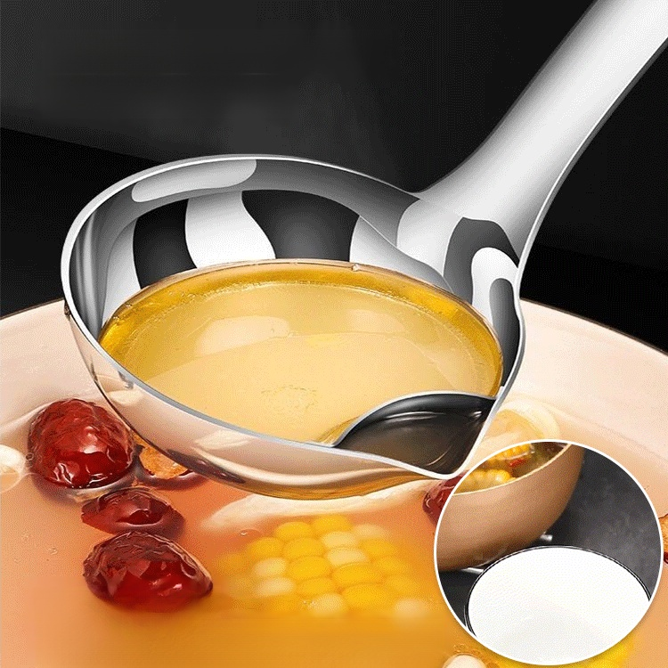 Stainless Steel Soup Oil Separator Spoon