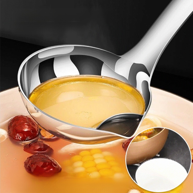 Stainless Steel Soup Oil Separator Spoon