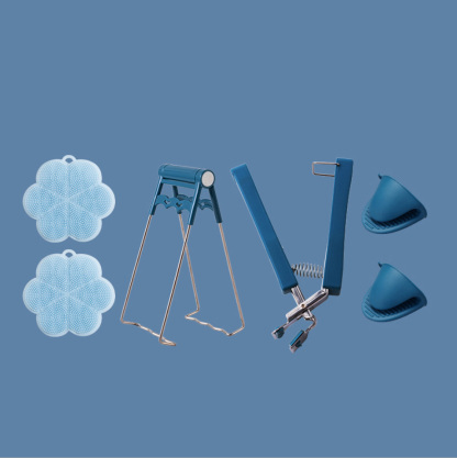 ชุดที่จับจานซิลิโคนกันร้อน 6 ชิ้น