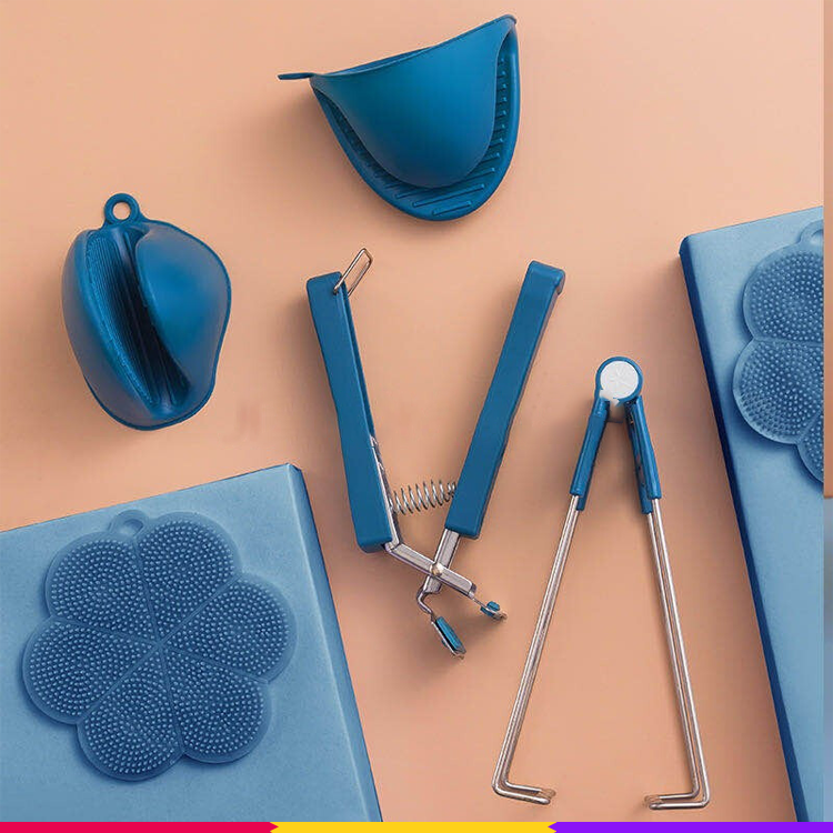 ชุดที่จับจานซิลิโคนกันร้อน 6 ชิ้น