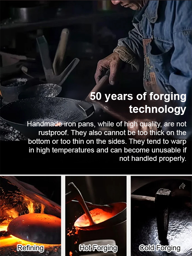 🔥🔥🔥【Heritage Craftsmanship】CenturyPan™ Handcrafted Cast Iron - Built to Last 100 Years！Grill, Fry, Steam, Bake, and More！