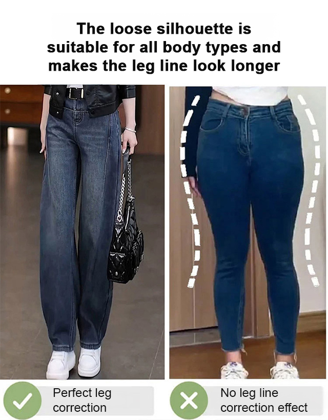 Retro blue scimitar slimming jeans