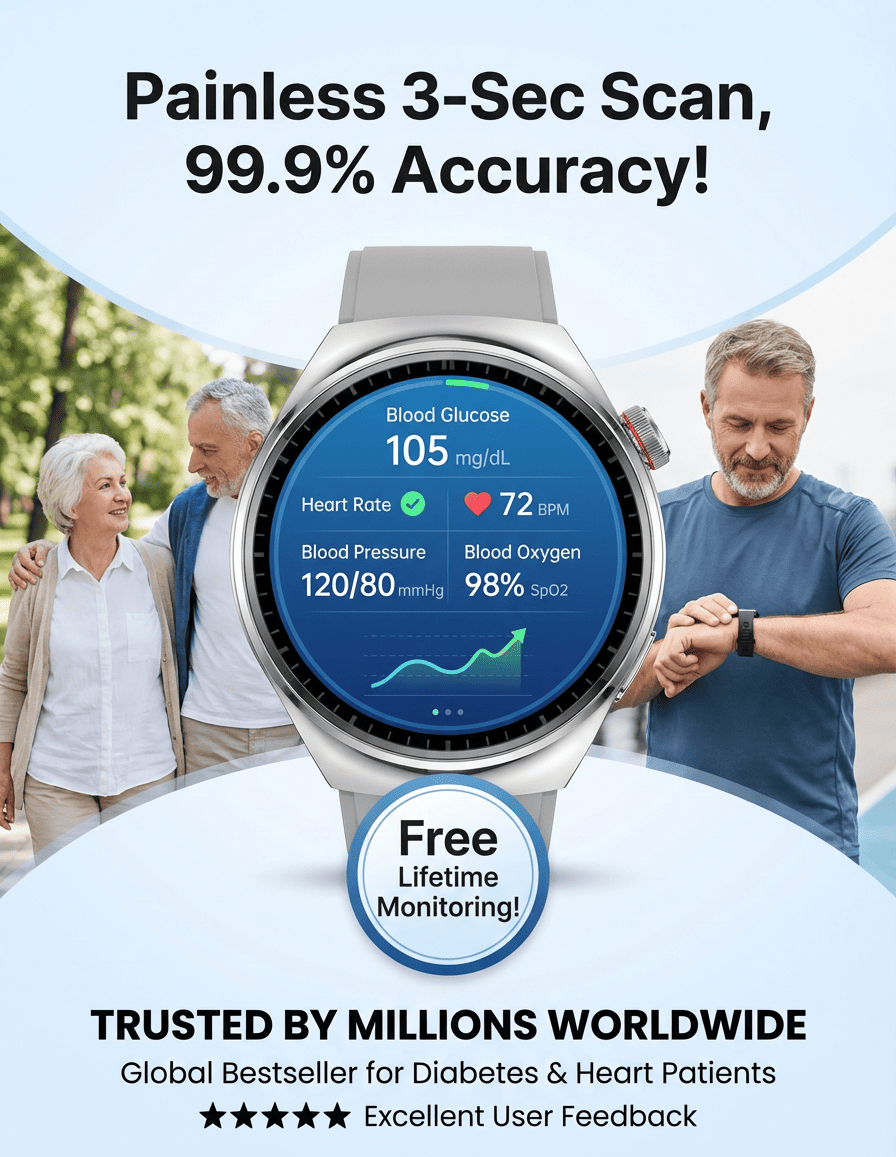 【Endorsed by Medical Doctors!】The Latest Smart Health Watch！The Premium Choice for Professionals!