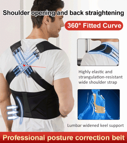 ✨【Orthopedic-Approved】PosturePro™ Corrector - Relieve Neck & Back Pain Fast!Discreet Support for All Ages!