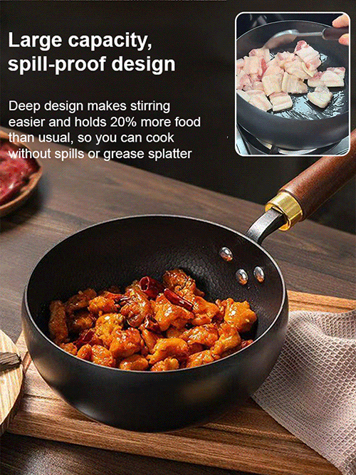🔥🔥🔥【Heritage Craftsmanship】CenturyPan™ Handcrafted Cast Iron - Built to Last 100 Years！Grill, Fry, Steam, Bake, and More！