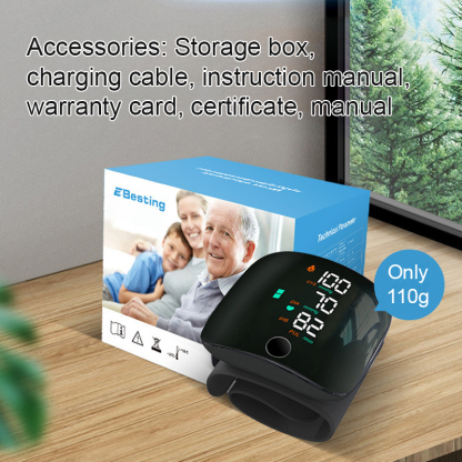 ❣️【Smart Health】VoiceCheck™ Wrist Monitor - Blood Pressure & Sugar in 10 Seconds!Accurate Readings, Spoken Out Loud!