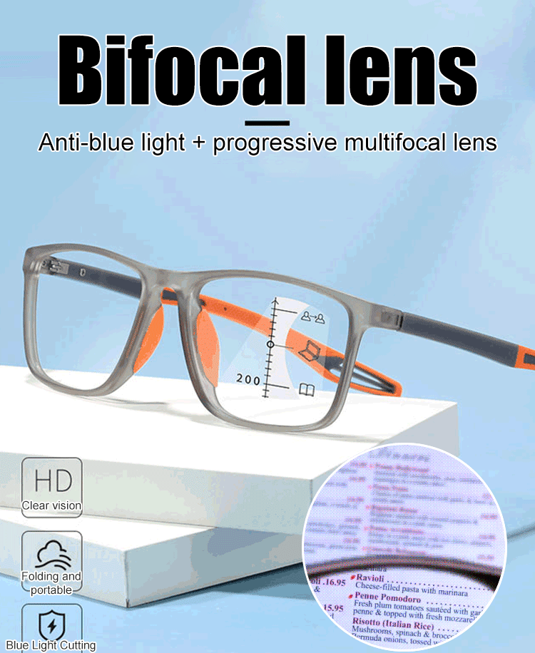 No eye exam needed • Lifetime use • Auto-focus from -4.0° to +7.0° — Multifocal sports glasses