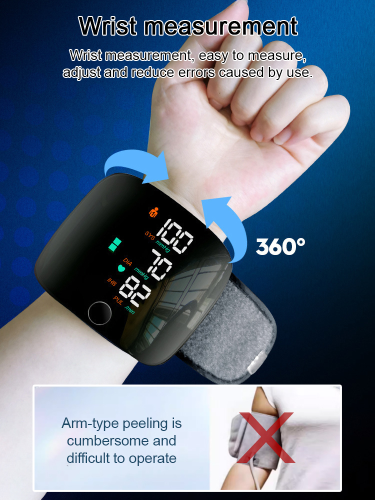❣️【Smart Health】VoiceCheck™ Wrist Monitor - Blood Pressure & Sugar in 10 Seconds!Accurate Readings, Spoken Out Loud!