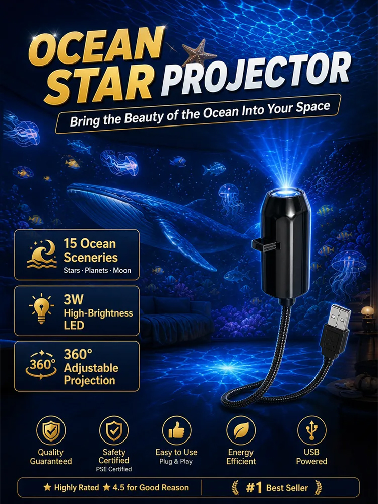 Premium 3D Nebula & Ocean Wrap 🌌【Starry Sky & Ocean】🌊ultra-efficient🛡️10-year warranty
