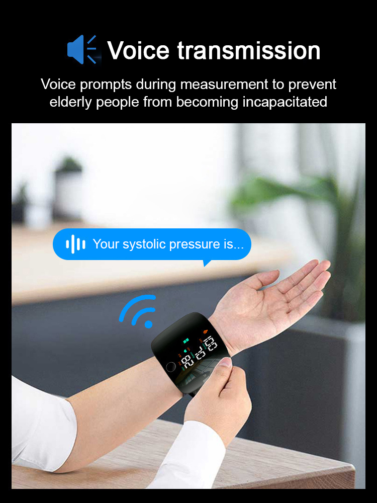 ❣️【Smart Health】VoiceCheck™ Wrist Monitor - Blood Pressure & Sugar in 10 Seconds!Accurate Readings, Spoken Out Loud!