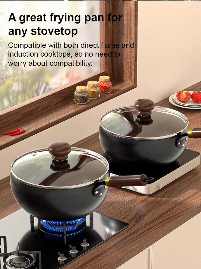 🔥🔥🔥【Heritage Craftsmanship】CenturyPan™ Handcrafted Cast Iron - Built to Last 100 Years！Grill, Fry, Steam, Bake, and More！