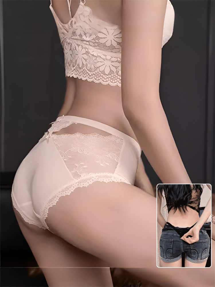 Sexy Hollow-Out Ice Silk Lace Thong
