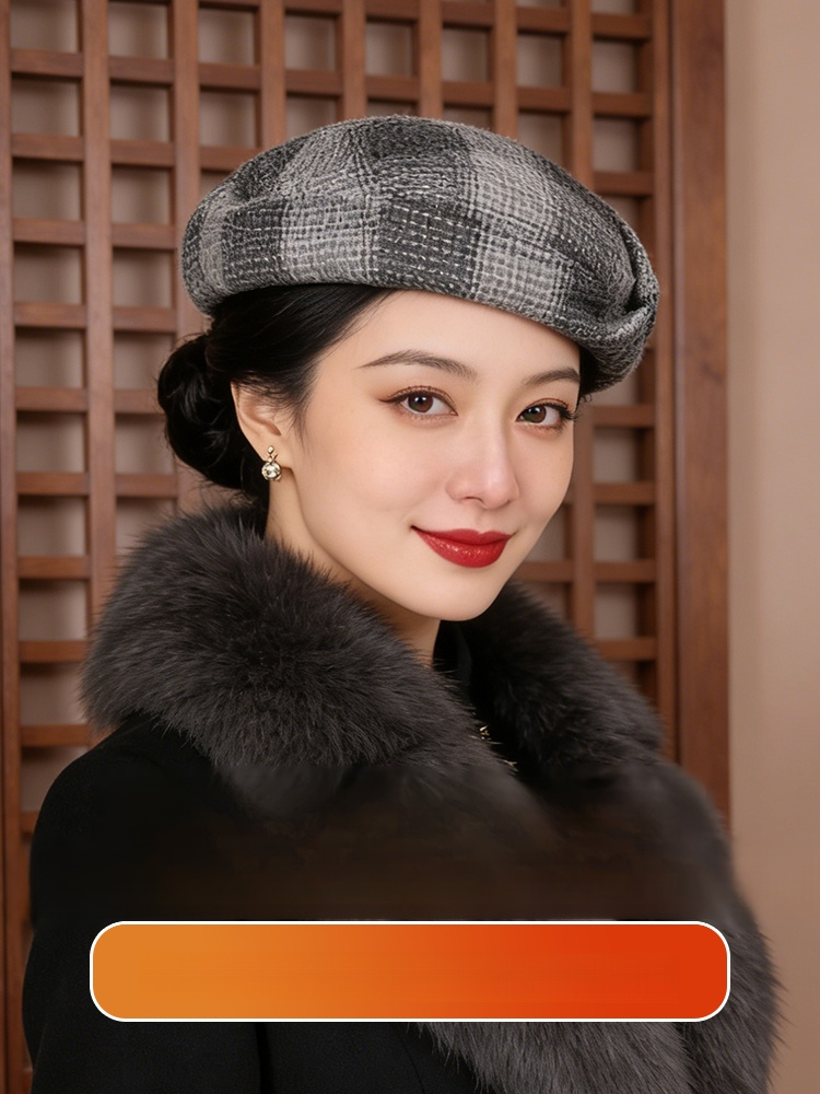 Vintage Small Face Beret for Women