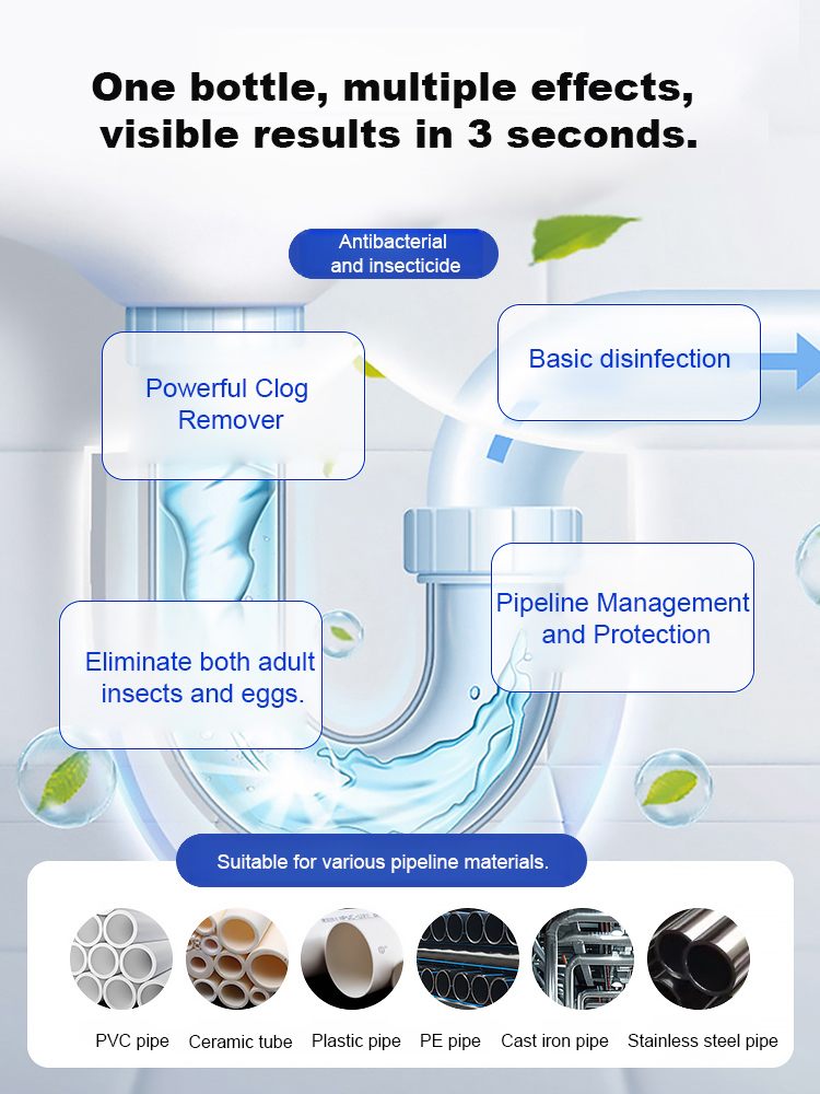 😖 Clogged drains, foul odors, and pesky insects? 😊 Try this drain cleaner!