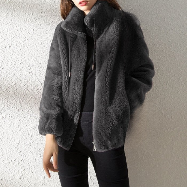 Padded and thickened trendy double-sided fleece coat
