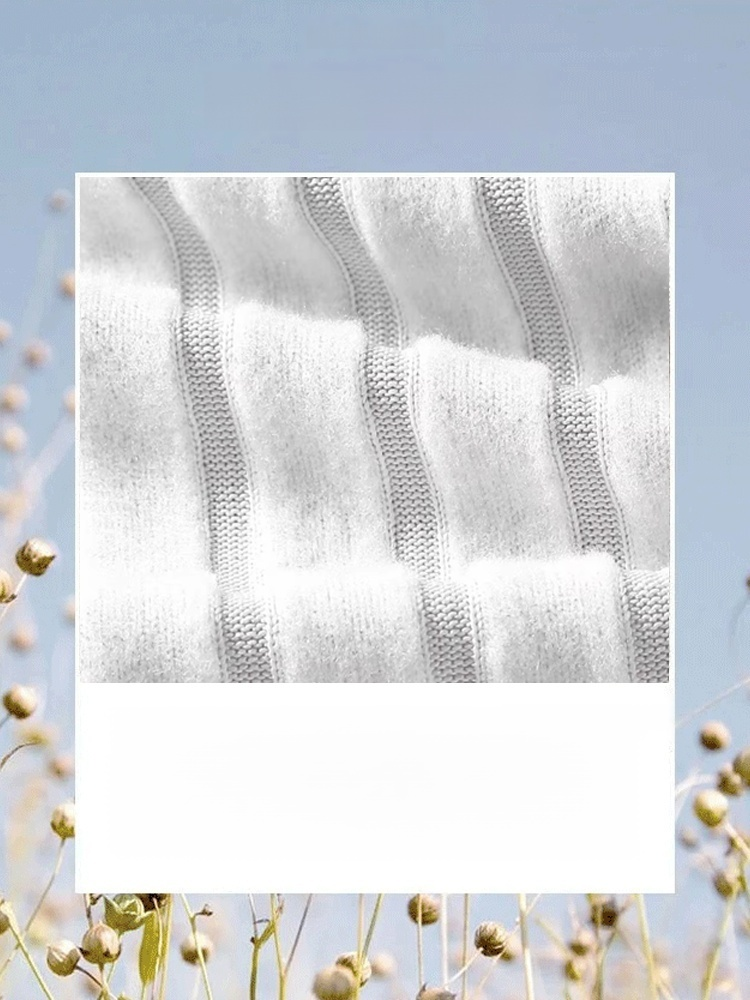 Off-shoulder T-shirt with trumpet sleeves