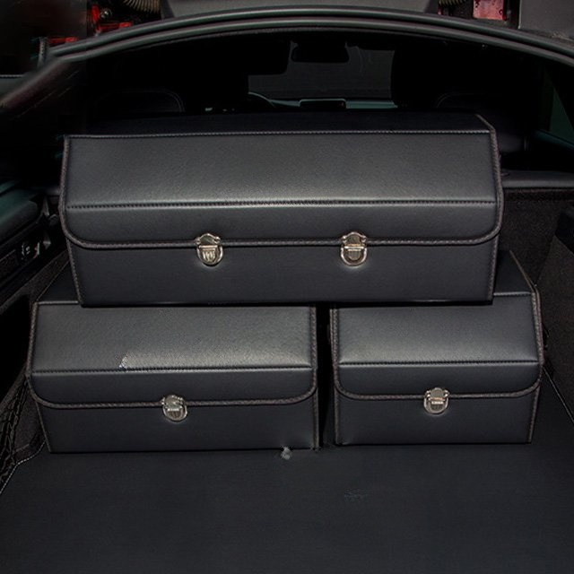 🚗 Foldable Car Storage Box ✅ Waterproof, wear-resistant, large capacity, three sizes available.