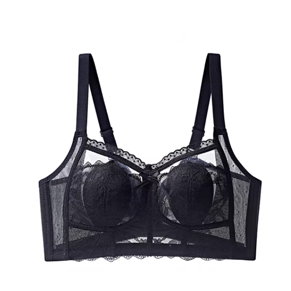 Ultra-thin Bunny Ear Cup Minimizer Bra for Large Bust