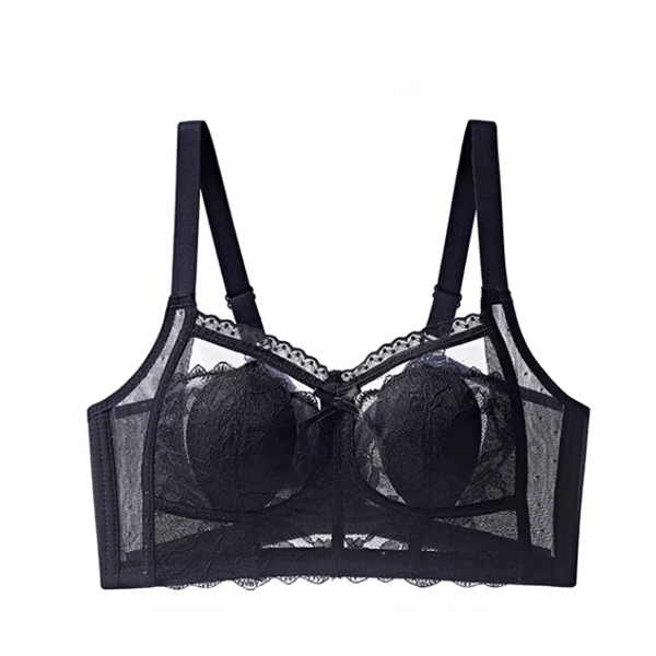Ultra-thin Bunny Ear Cup Minimizer Bra for Large Bust