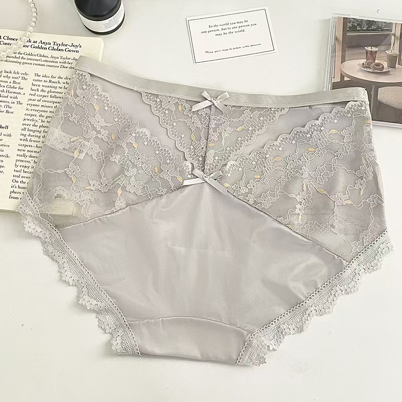 Sexy Hollow-Out Ice Silk Lace Thong