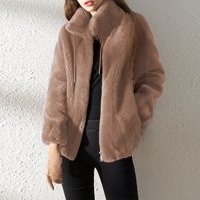 Padded and thickened trendy double-sided fleece coat