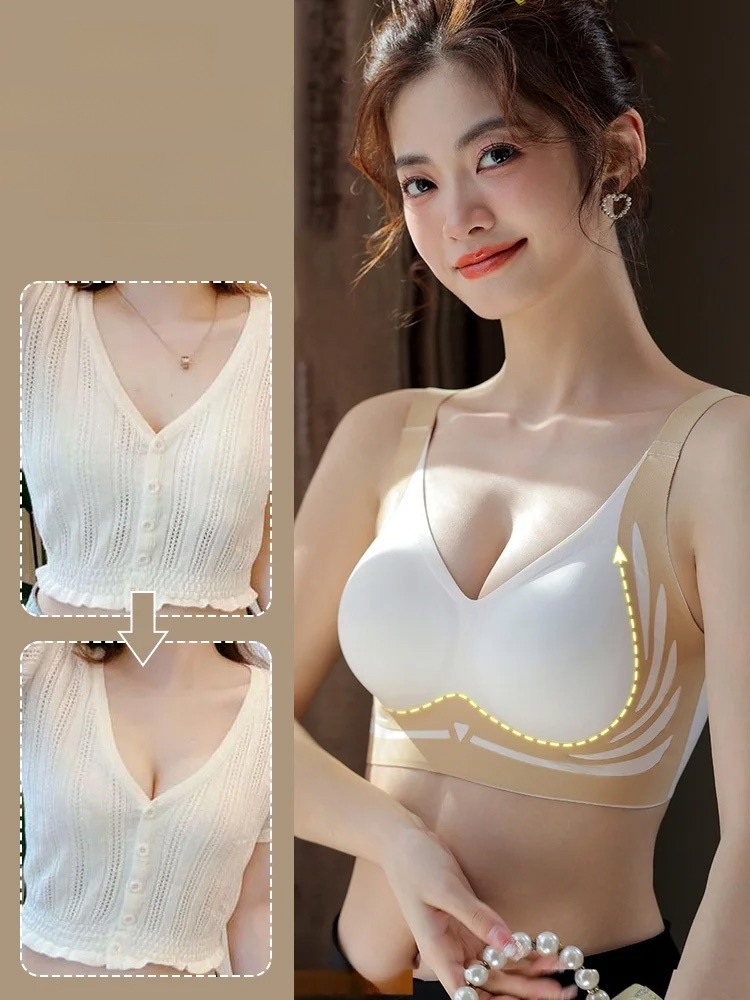 Lifting Anti-Sagging Wireless Push-up Bra