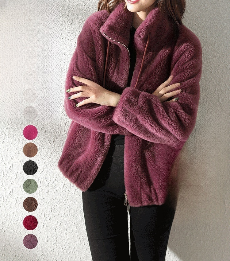 Padded and thickened trendy double-sided fleece coat
