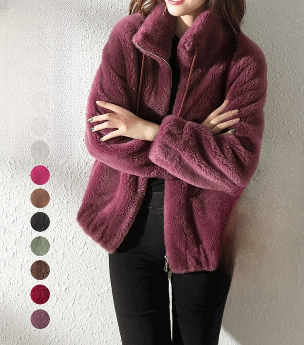 Padded and thickened trendy double-sided fleece coat