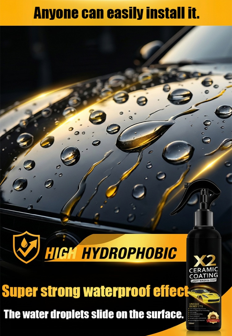 ✨Just a light spray, ceramic coating spay will make your old car look brand new 🔥Prevent the car from getting worse and improve the brightness and texture of the car body