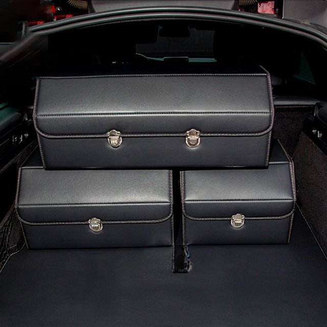 🚗 Foldable Car Storage Box ✅ Waterproof, wear-resistant, large capacity, three sizes available.