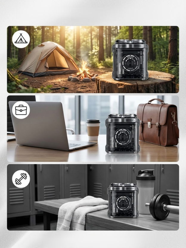 60-Day Long Battery Life Alloy Mecha Detachable Washable Electric Shaver