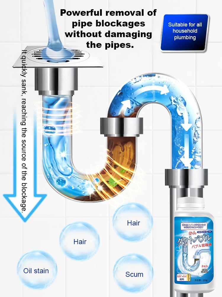 😖 Clogged drains, foul odors, and pesky insects? 😊 Try this drain cleaner!