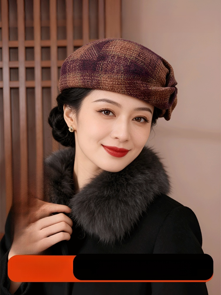 Vintage Small Face Beret for Women
