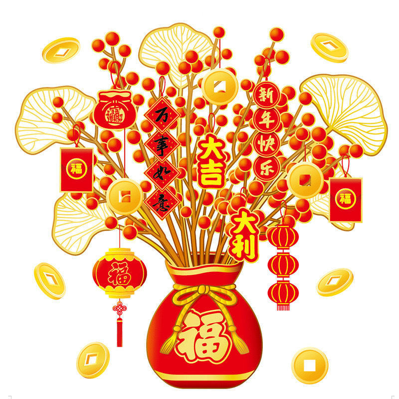 ✨The 2026 New Year window decorations were vacuum-applied, leaving no glue residue, which is fantastic.