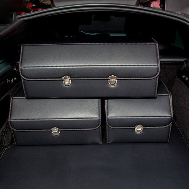 🚗 Foldable Car Storage Box ✅ Waterproof, wear-resistant, large capacity, three sizes available.