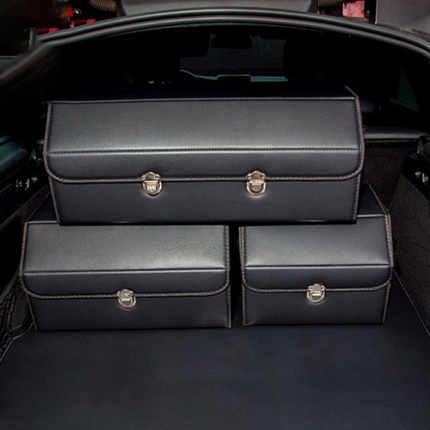 🚗 Foldable Car Storage Box ✅ Waterproof, wear-resistant, large capacity, three sizes available.