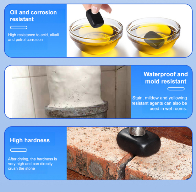 💧Waterproofing, leak repair, and crack repair 🔥It is resistant to high and low temperatures and is anti-aging.