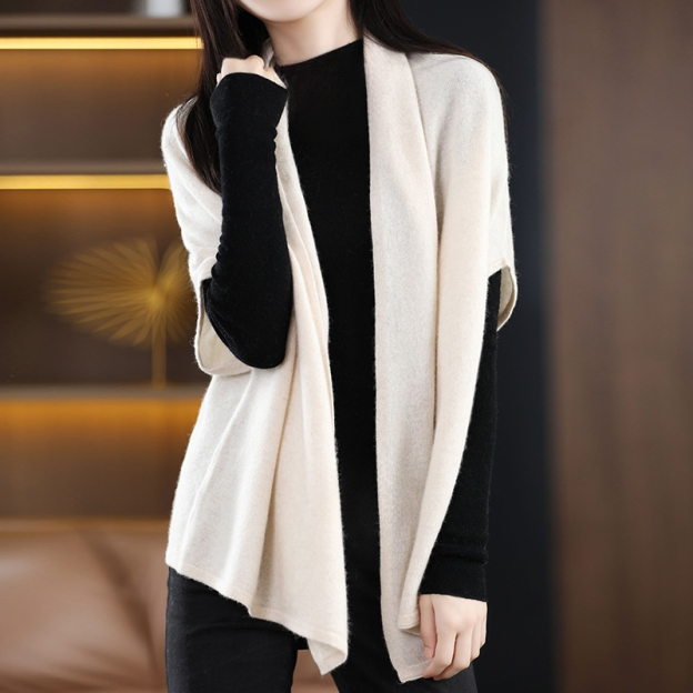 Pure Wool Shawl Coat