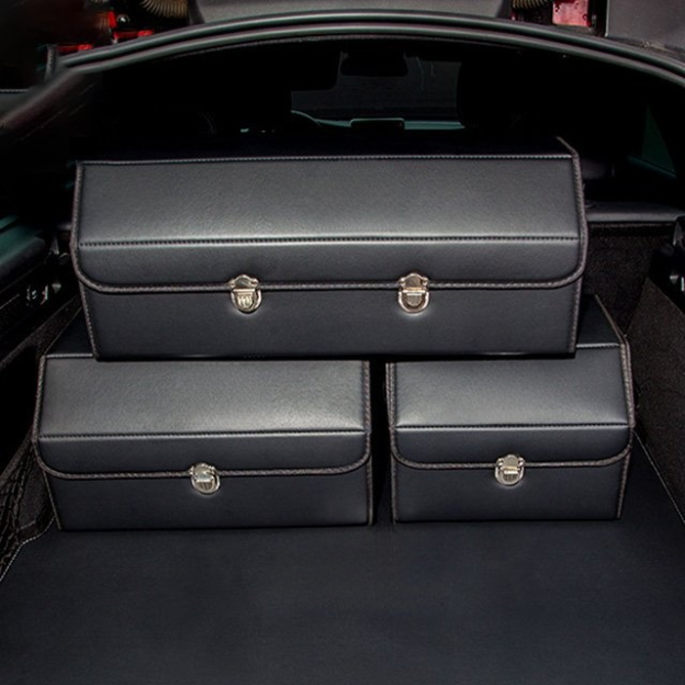 🚗 Foldable Car Storage Box ✅ Waterproof, wear-resistant, large capacity, three sizes available.