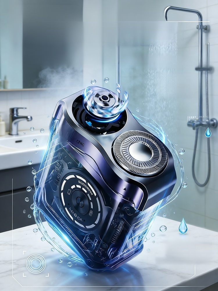 60-Day Long Battery Life Alloy Mecha Detachable Washable Electric Shaver