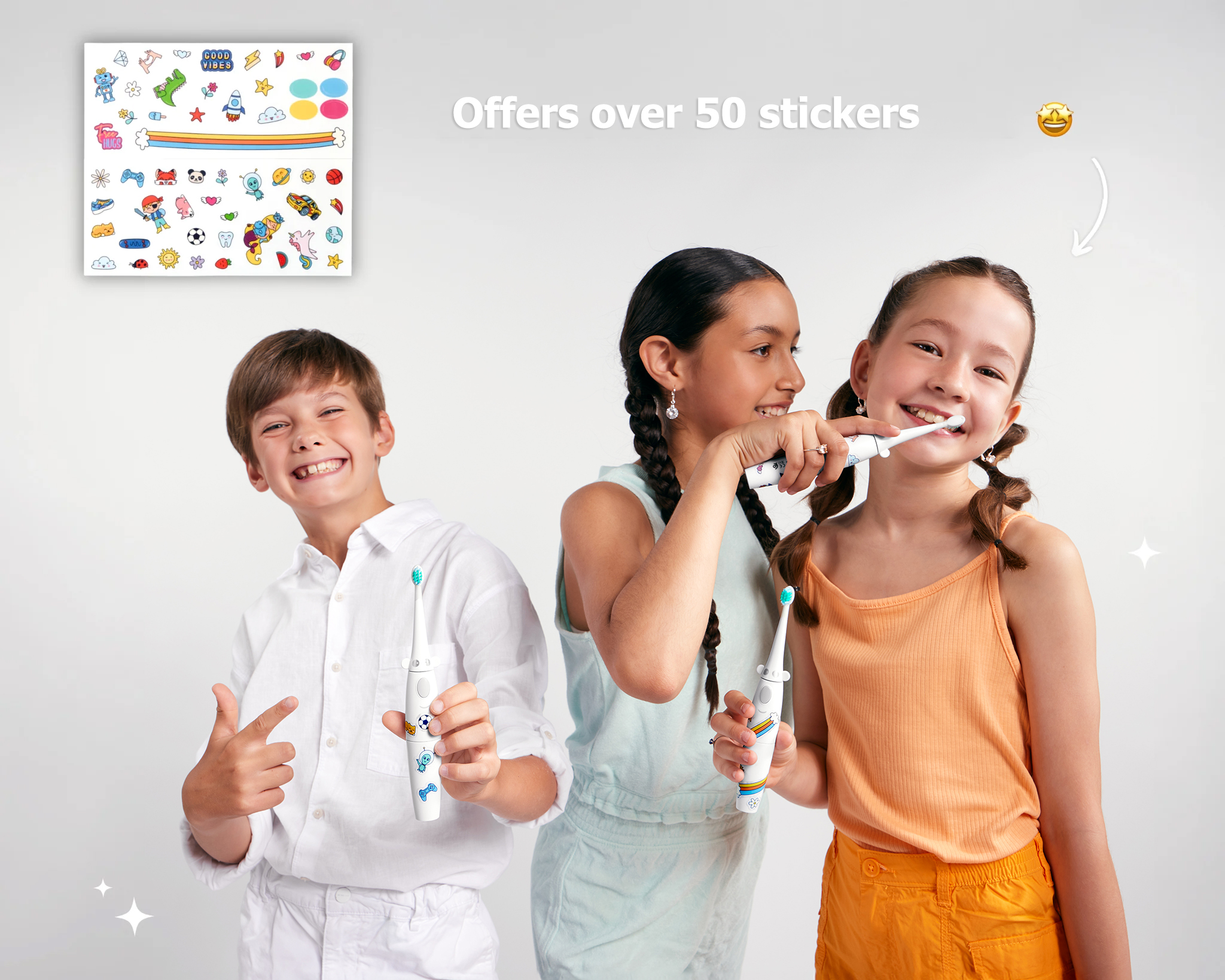 Snow Smile® electric toothbrush for kids