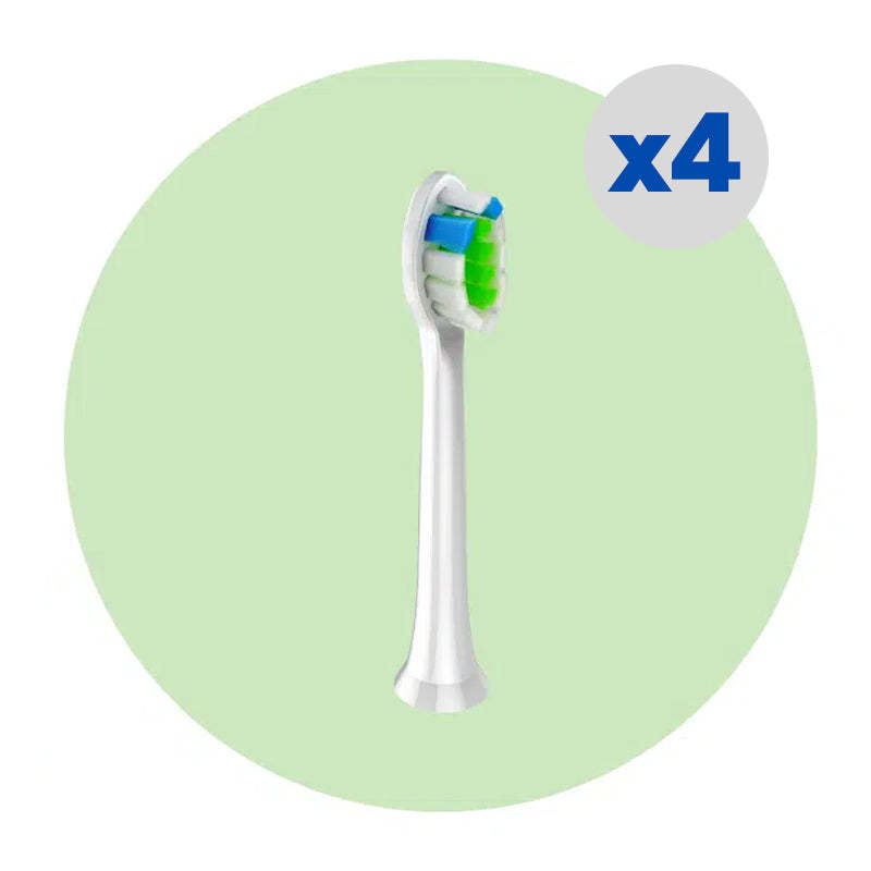 4er-Pack Ersatzbürstenköpfe für Elektrozahnbürste