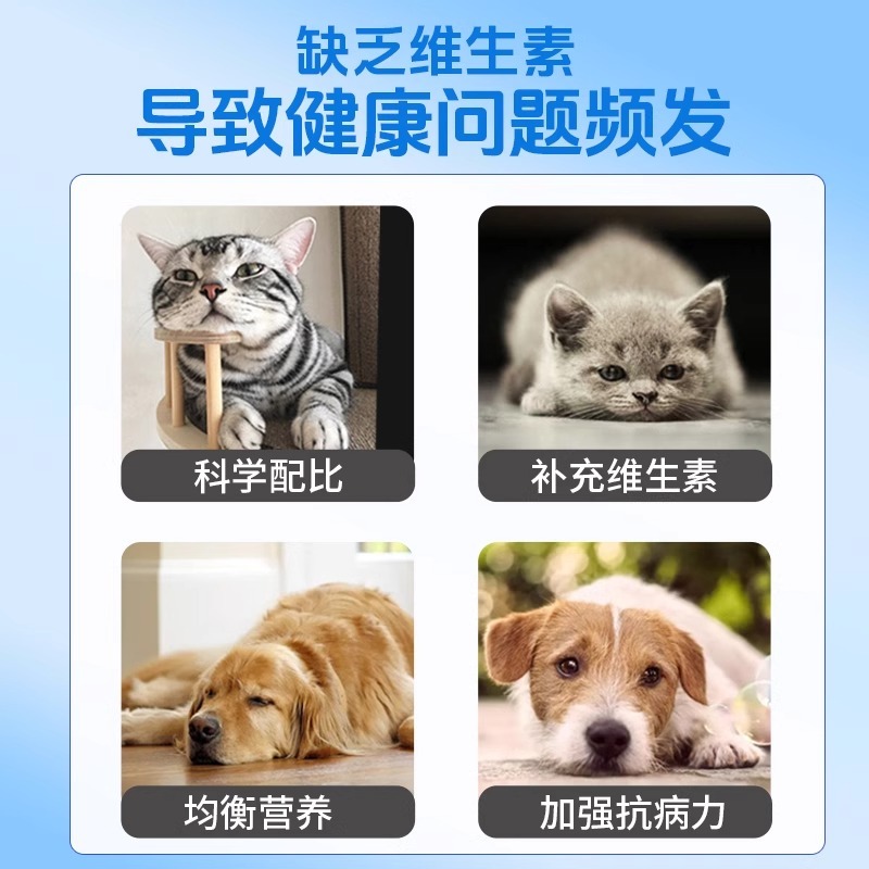 複合寵物維生素貓咪狗狗通用防掉毛厭食營養補充劑