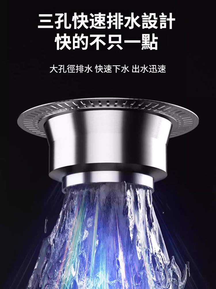 【升級大濾網】316不鏽鋼水槽彈跳芯